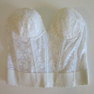 CARNIVAL White Longline Low Back 34B Strapless Bra